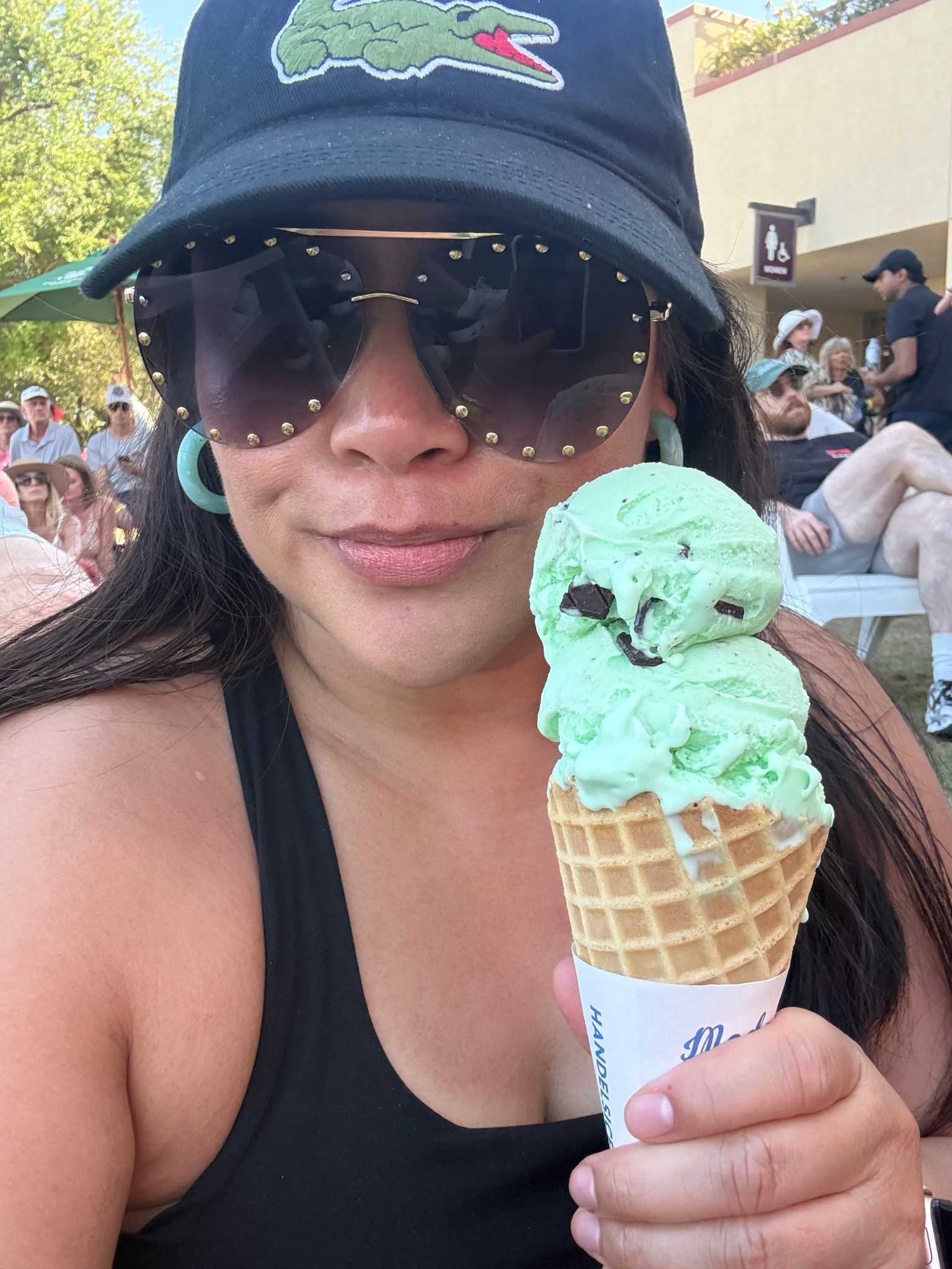 BNP Paribas Open Outfit | What I Wore to Indian Wells Tennis

Sharing my outfit from the BNP Paribas Open at the Indian Wells Tennis Garden. Tennis tournaments are always such a fun place to lean into sporty style while still keeping things comfortable for walking the grounds all day.

For this look I wore a black tennis inspired outfit that felt polished but easy for a full day at the tournament. I layered it with a light green jacket for a pop of color and a little warmth once the desert breeze picked up later in the afternoon.

A green Lacoste hat added that classic tennis style while helping with the sun, and I finished the look with platform tennis shoes for a little extra height while still being comfortable enough to explore the BNP Paribas Open all day.

#bnpparibasopen #indianwellstennis #tennisoutfit #tennisfashion #tennistournament

bnpparibas open | indian wells tennis | indian wells tennis garden | indian wells tennis tournament | tennis tournament outfit | what to wear to indian wells | tennis spectator outfit | tennis outfit idea | tennis athleisure outfit | tennis fashion style

#LTKfoodie #LTKActive #LTKootd