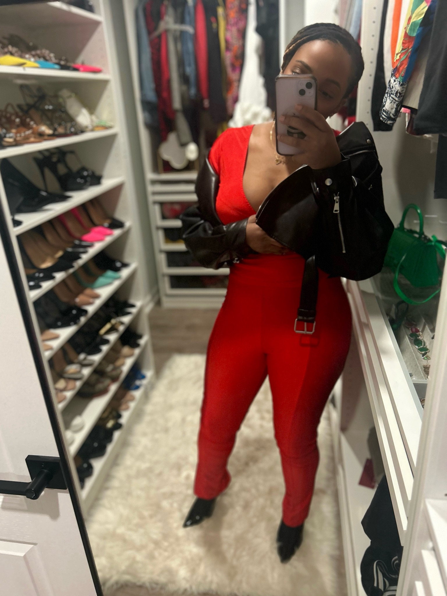 This red two-piece set (size M) from Amazon was a showstopper—I got so many compliments! Paired it with an oversized leather jacket and stiletto heels for the perfect bold yet chic vibe.

#LTKHome #LTKStyleTip #LTKFindsUnder50
