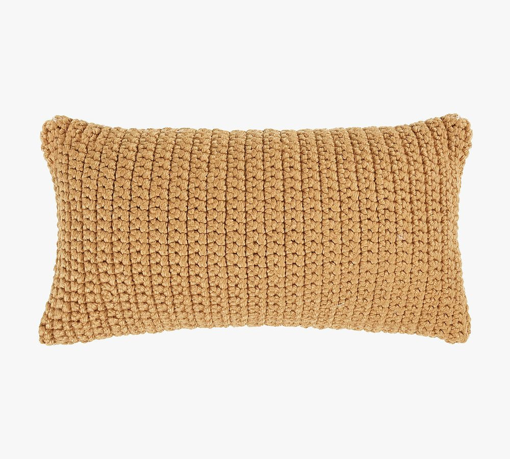 Henri Outdoor Lumbar Pillow | Pottery Barn (US)