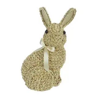 11.5" Natural Weaved Tabletop Easter Bunny by Ashland® | Michaels Stores