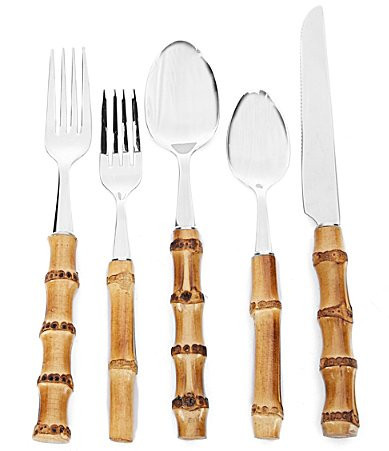 Southern Living 20-Piece Bamboo Flatware Set | Dillard's