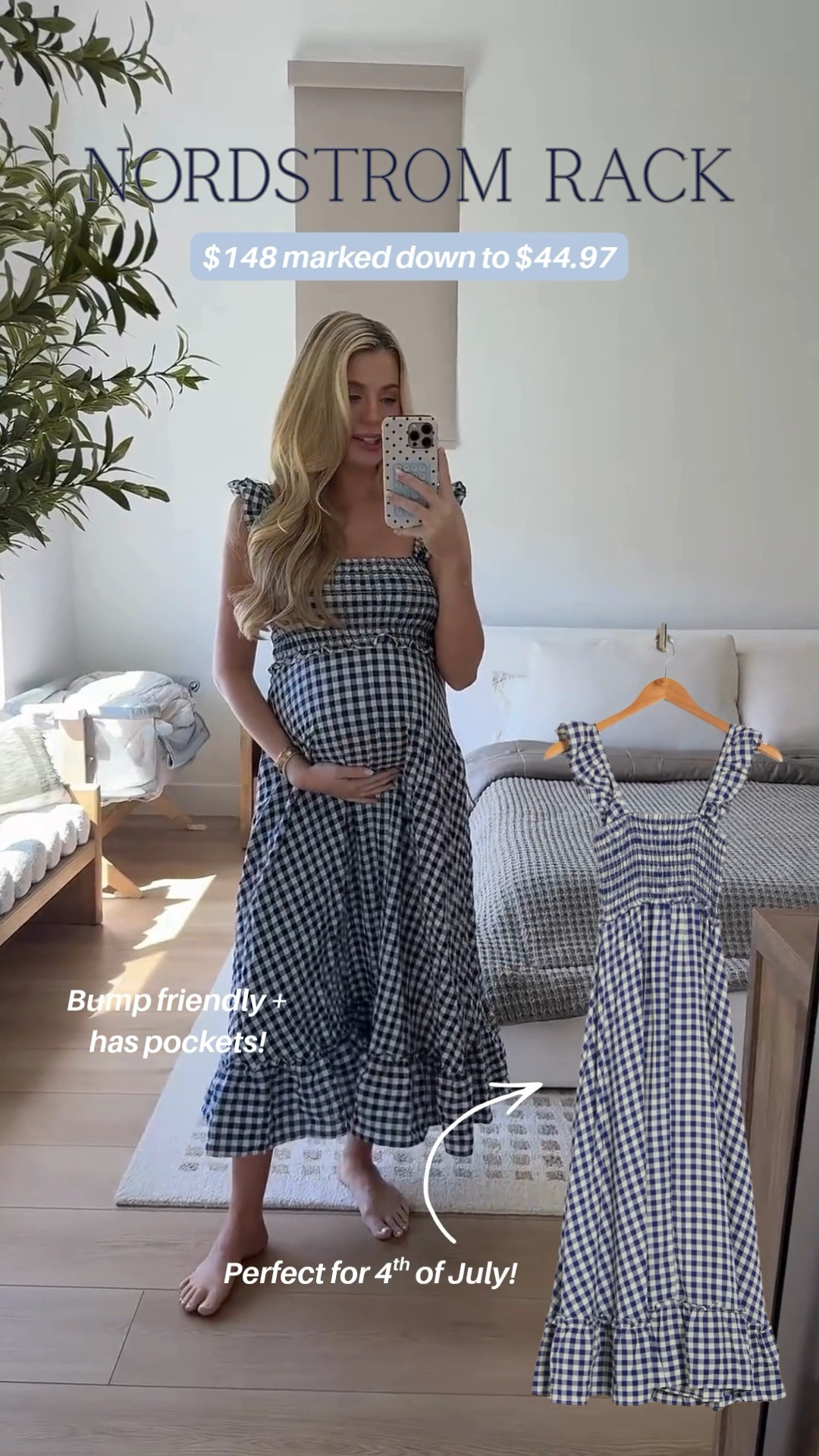 The perfect dress for 4th of July! It has pockets and is maternity friendly 🤍 Wearing a size S. I’ve linked some similar dresses as well! 🔗

#LTKBump #LTKmomlife #LTKSaleAlert