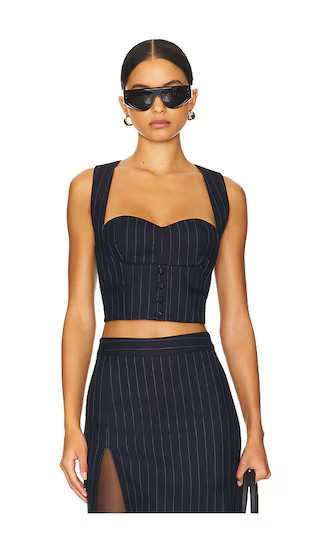 Monet Waistcoat in Ink | Revolve Clothing (Global)