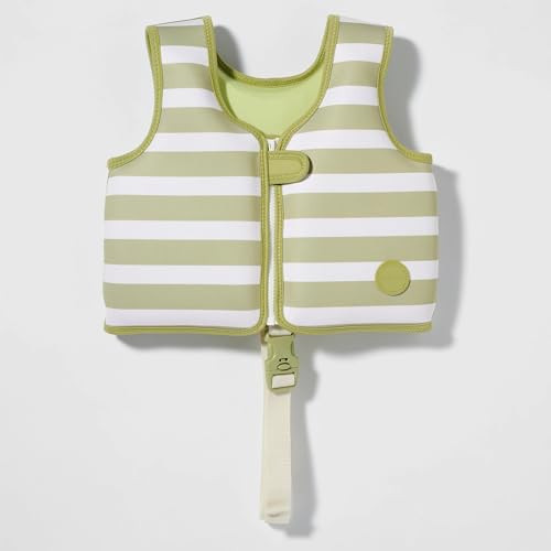 SUNNYLiFE Swim Vest - Constructed with Neoprene Plus a Secure Front Zip and Adjustable Safety Strap to Develop Water Confidence. | Toddler Swim Vest (Into The Wild Khaki, 2-3) | Amazon (US)