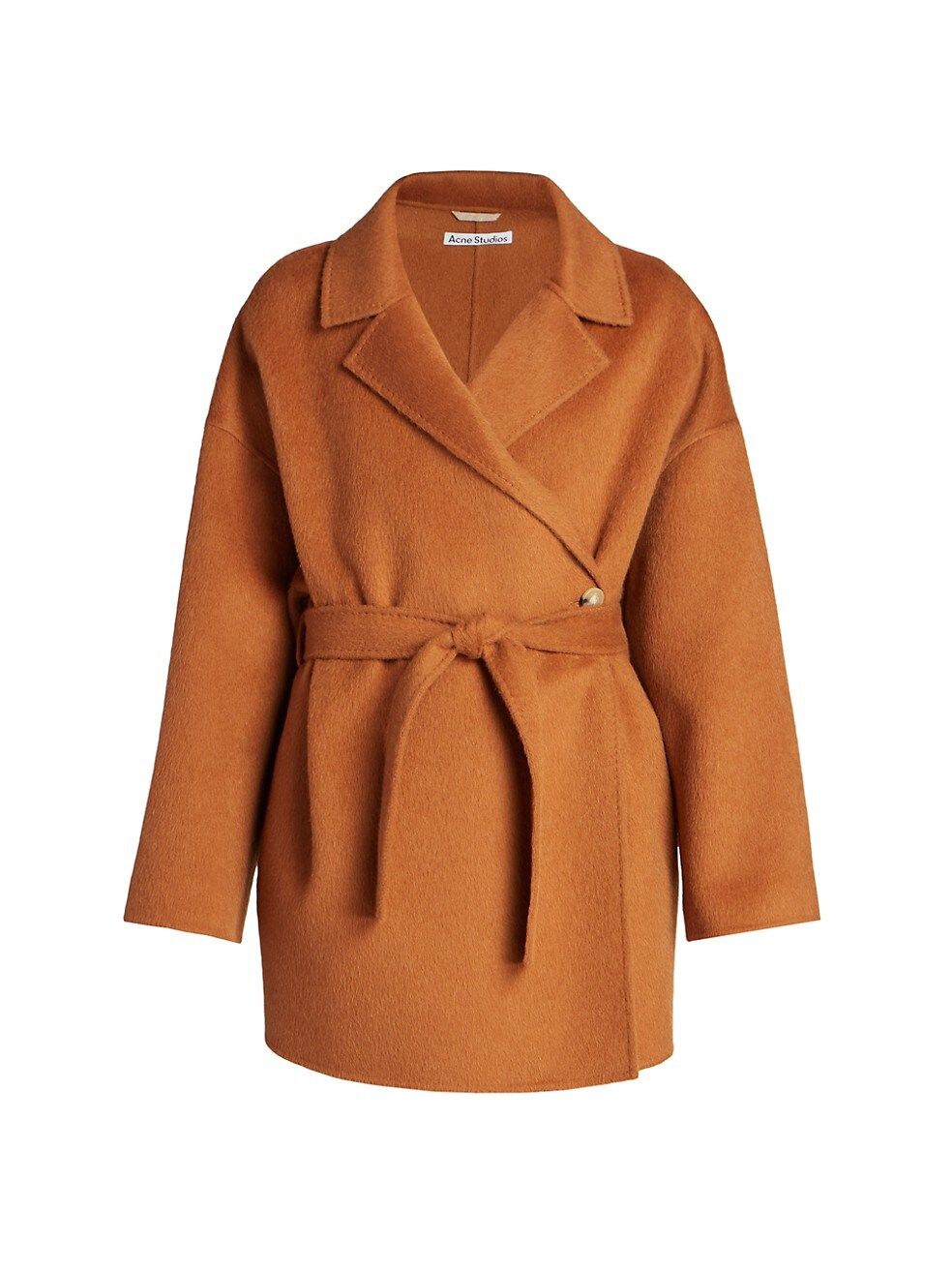 Acne Studios Oaklee Wool-Alpaca Wrap Coat | Saks Fifth Avenue