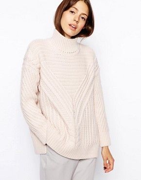 ASOS Cable Jumper With High Neck | Asos AU