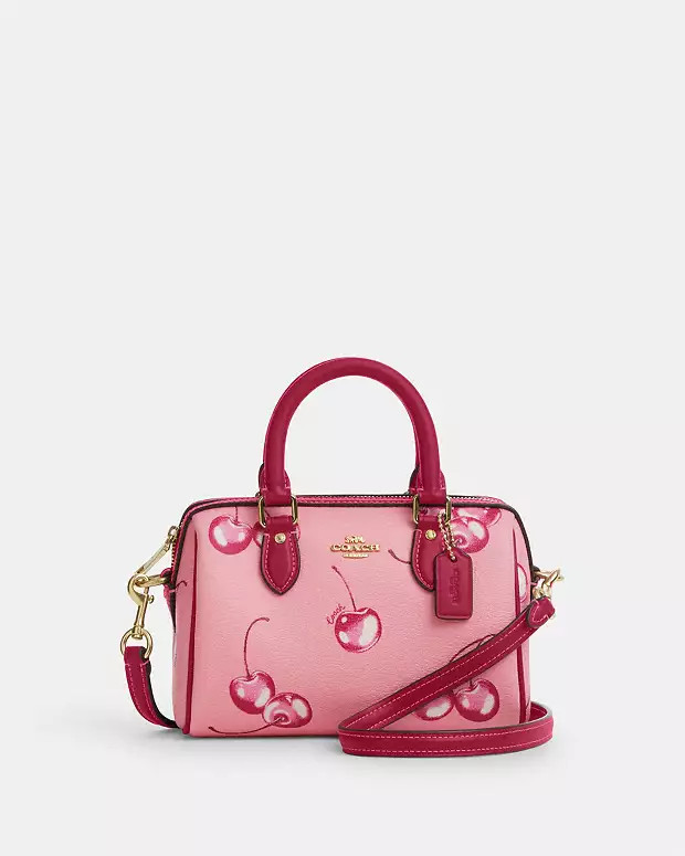 Mini Rowan Crossbody With Cherry Print | Coach Outlet US