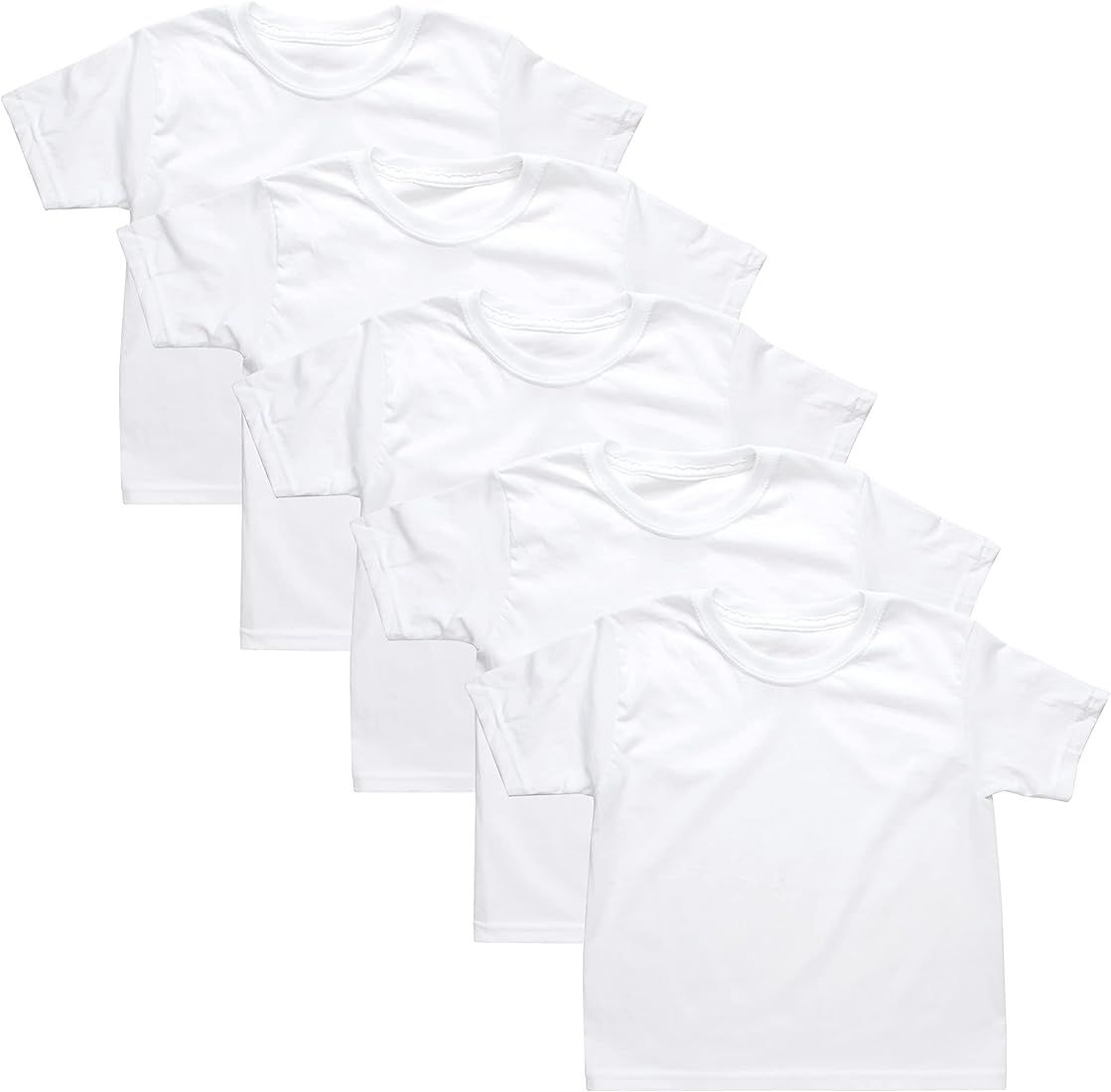 Hanes Toddler Boys' T-shirts, Toddler Boys' Undershirts, White T-Shirts for Babies, Toddler Boys'... | Amazon (US)