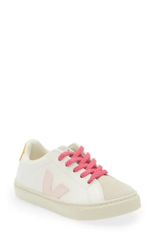 Veja Small Lace-Up Esplar Sneaker in Extra White Petale Ouro at Nordstrom, Size 12.5Us | Nordstrom
