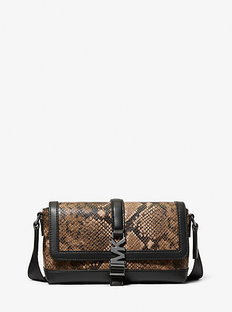 Cyrus Small Snake Embossed Crossbody Bag | Michael Kors US