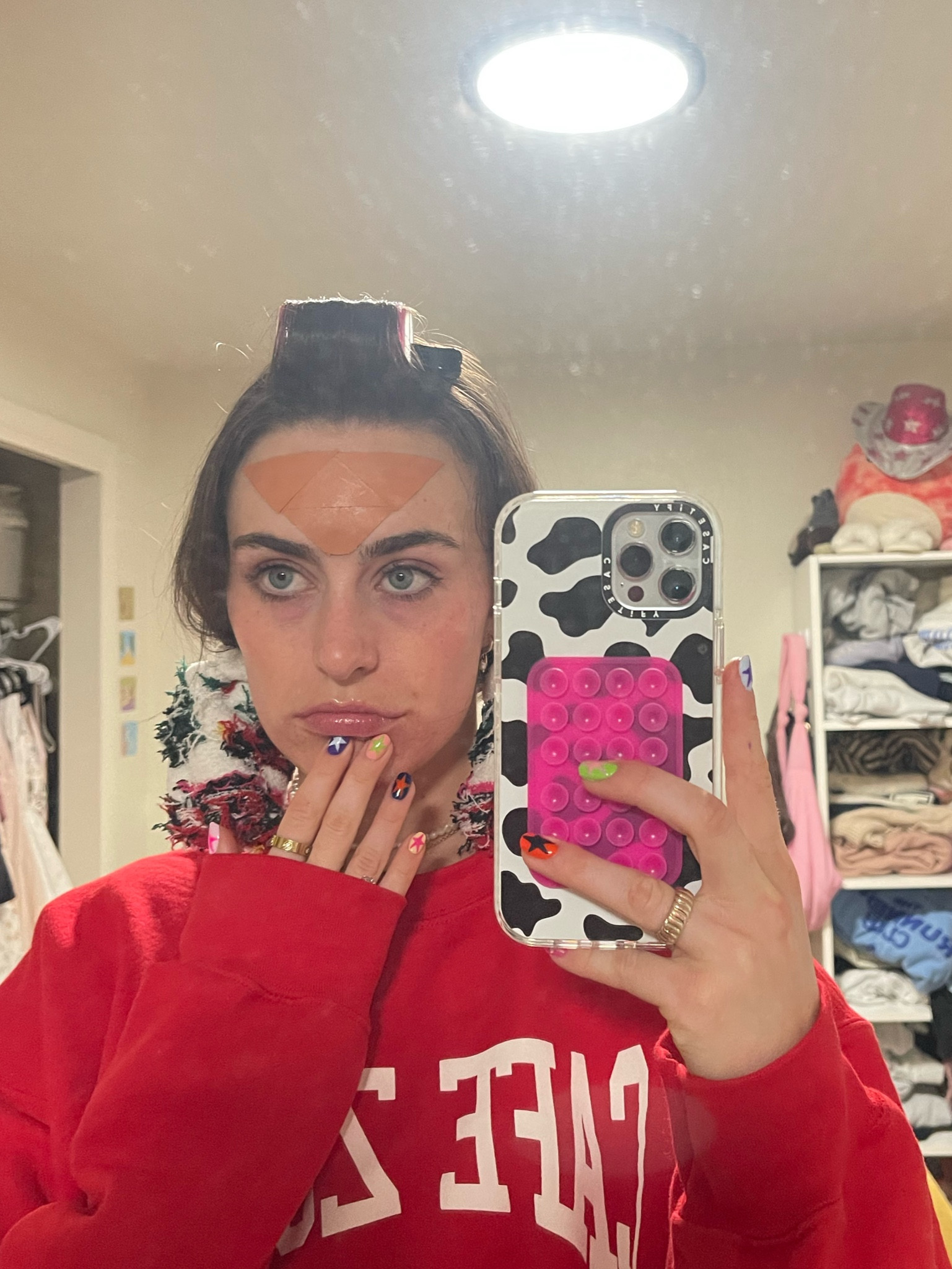 the forehead patches i use to prevent fine lines !! 