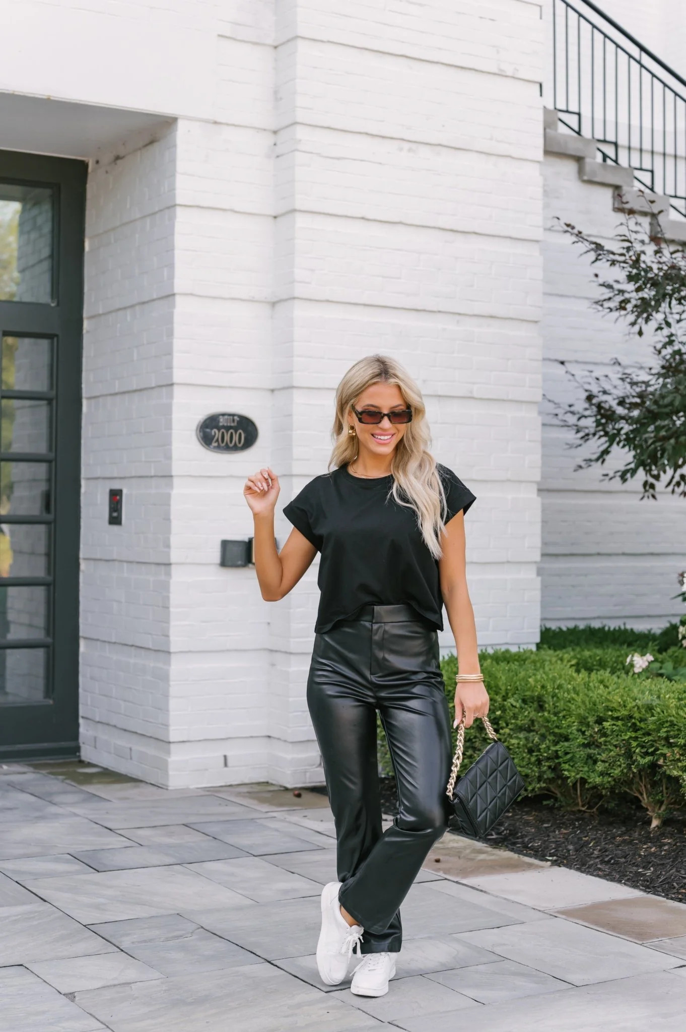 Long Black Faux Leather Straight Leg Pants | Magnolia Boutique | Magnolia Boutique