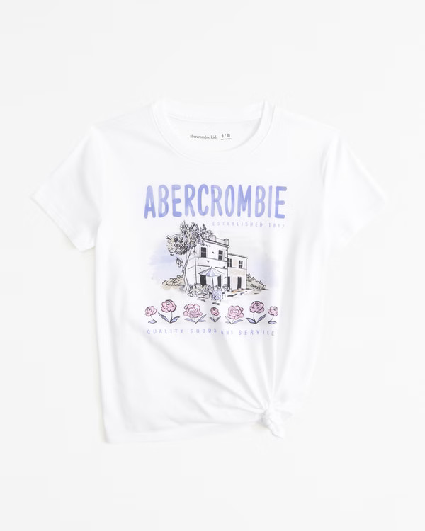 girls oversized olivia rodrigo graphic tee | girls | Abercrombie.com | Abercrombie & Fitch (US)