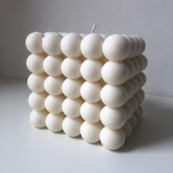 BIG Bubble Cube Candle XL Bubble Candle Soy Wax | Etsy | Etsy (US)