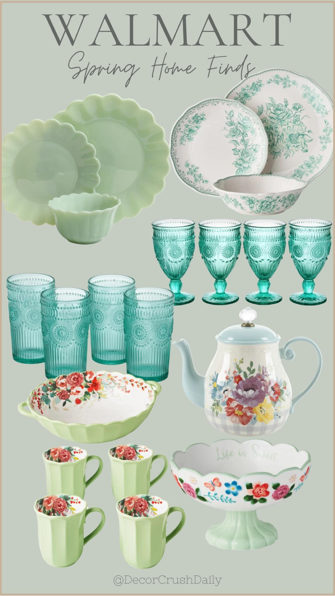 Walmart home spring new dinnerware , glasses, stoneware, kettle, mug

#LTKHome #LTKFindsUnder50 #LTKStyleTip