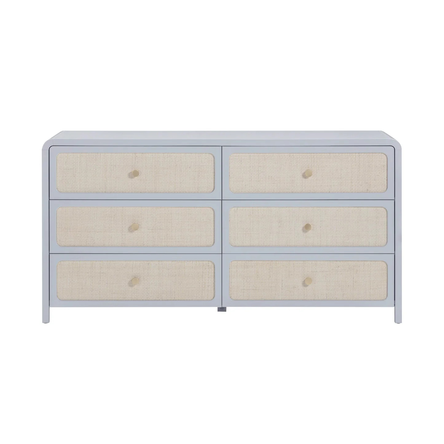 Patty 62" Rattan 6 Drawer Dresser | TOV Furniture