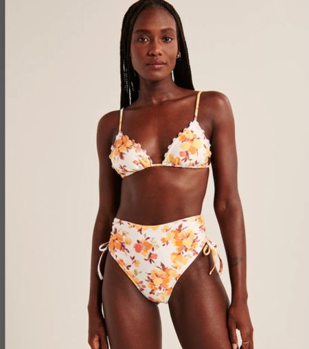 Abercrombie floral bikini - high waisted bottoms. Top size M but wish I did a small. Bottoms size M

#LTKstyletip #LTKunder100 #LTKswim