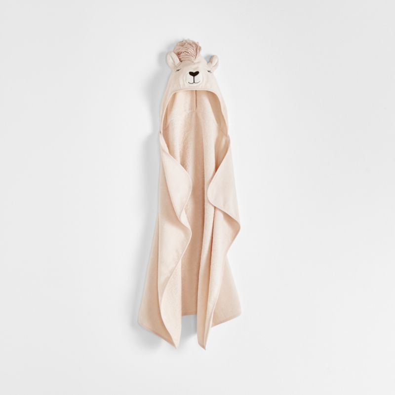 Llama Hooded Personalized Baby Towel + Reviews | Crate & Kids | Crate & Barrel