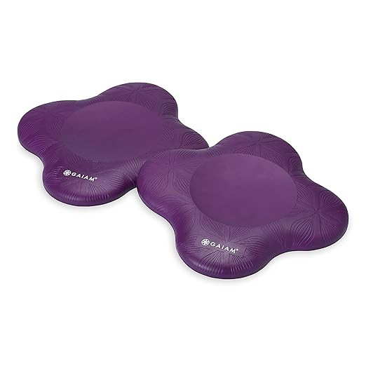Gaiam Yoga Knee Pads (Set of 2) - Yoga Props and Accessories for Women / Men Cushions Knees and E... | Amazon (US)