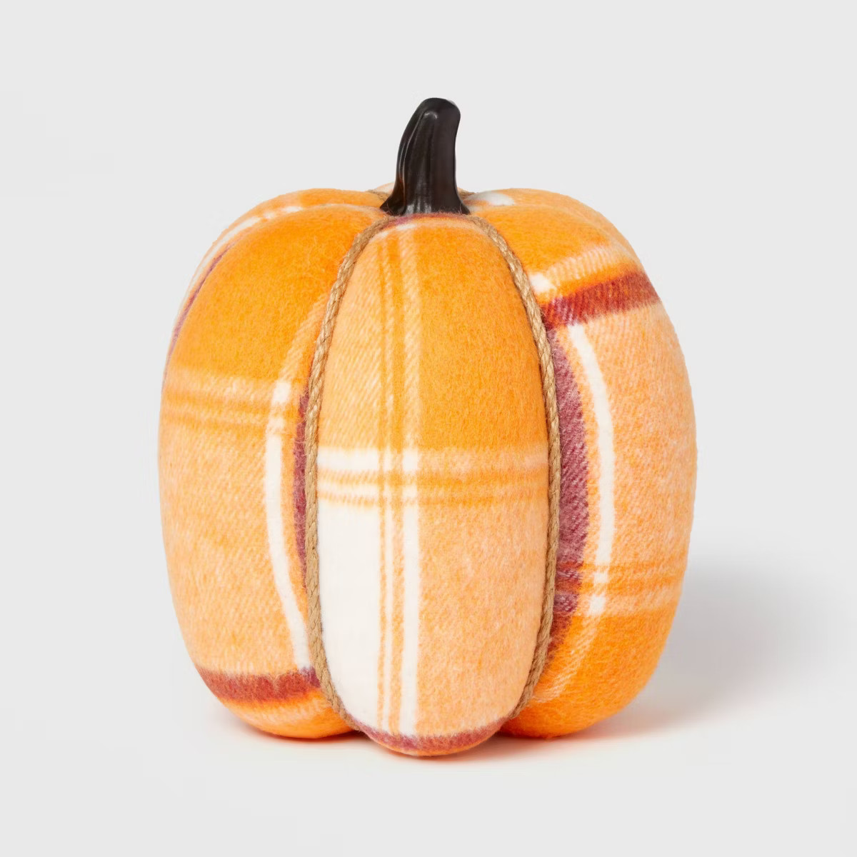 Harvest Plaid Pumpkin Large Orange/Burgundy/Cream - Hyde & EEK! Boutique™ | Target