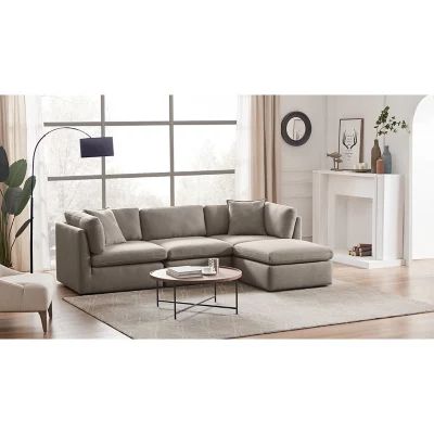 Member’s Mark Transitional Modular Fabric Sofa with Storage Ottoman, Assorted Colors | Sam's Club
