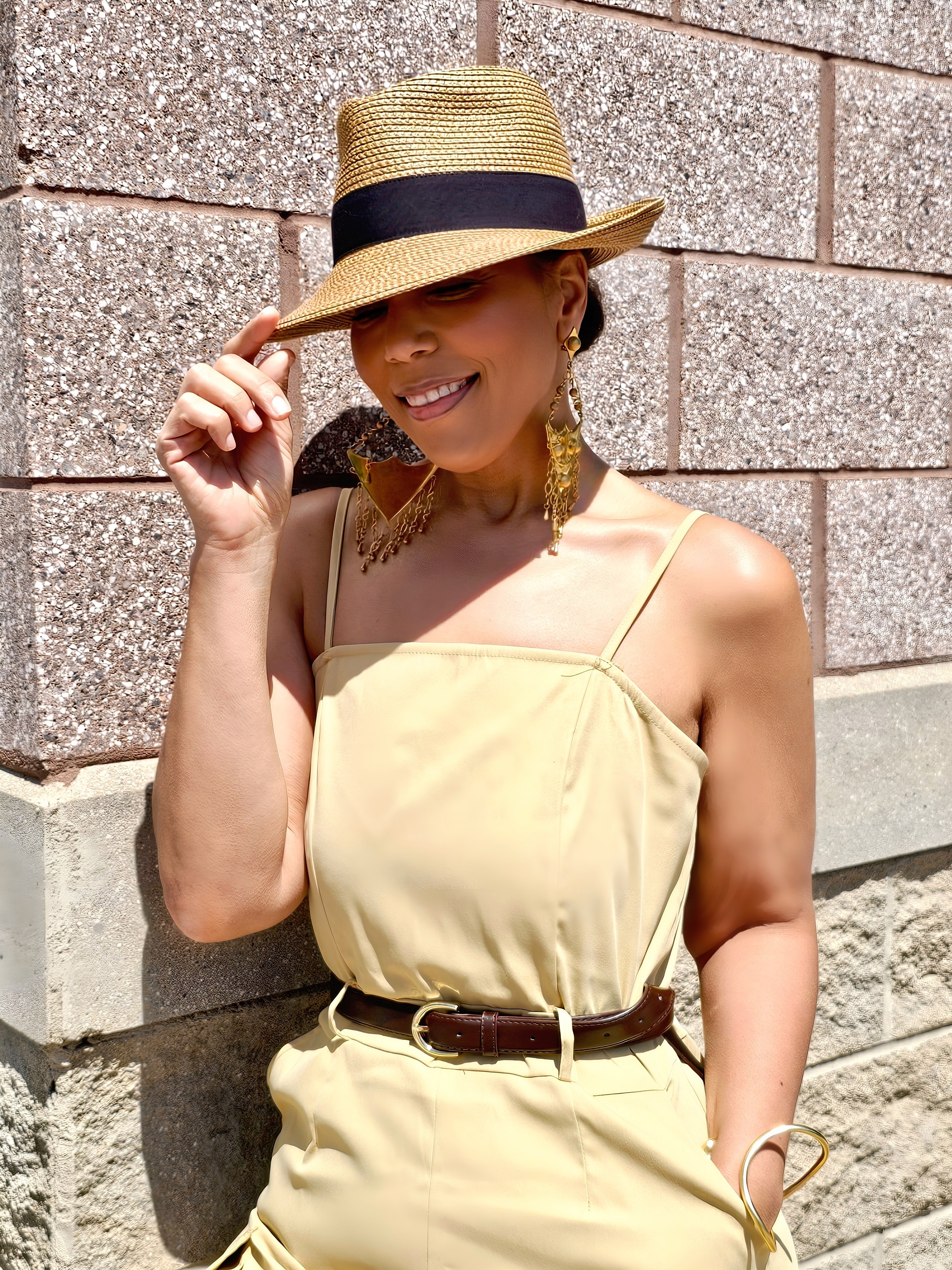 Vacation mode activated! 🌴 My chic hat and sandals from @EricJavits have officially entered the chat—effortless style meets ultimate comfort. Ready for sunshine, seaside strolls, and making memories. ☀️👒✨ #EricJavits #VacationEssentials #Garnerstyle #ad @ericjavitz

#LTKBeauty #LTKStyleTip #LTKOver40