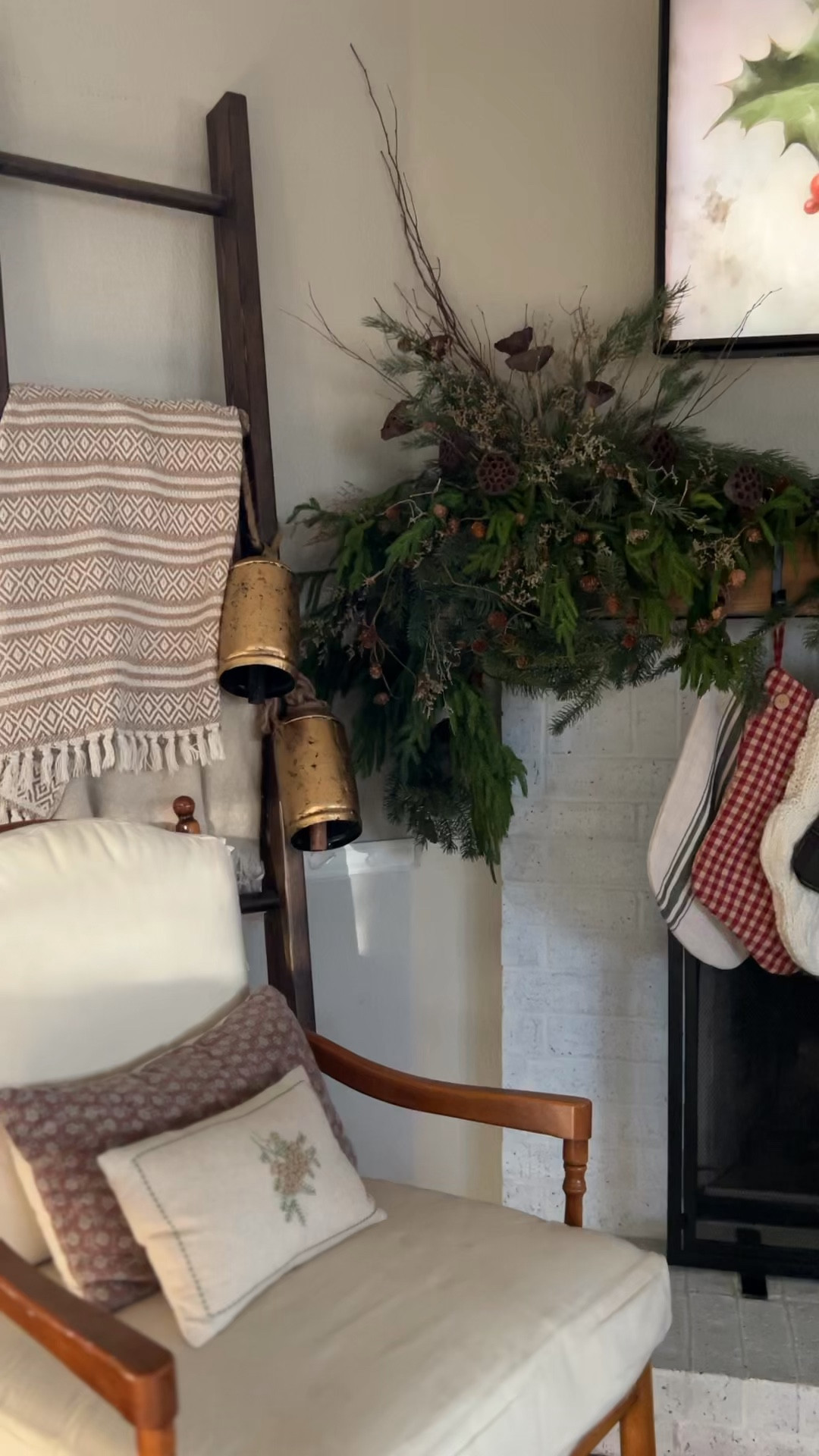 Woodsy and whimsical Mantel supplies