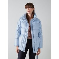 Morzine Sky Blue Recycled Down Puffer Jacket, Light Blue | L.K. Bennett (UK)