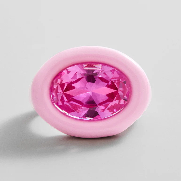 Joy Pop Cubic Zirconia Ring - Fuschia/Light Pink | BaubleBar