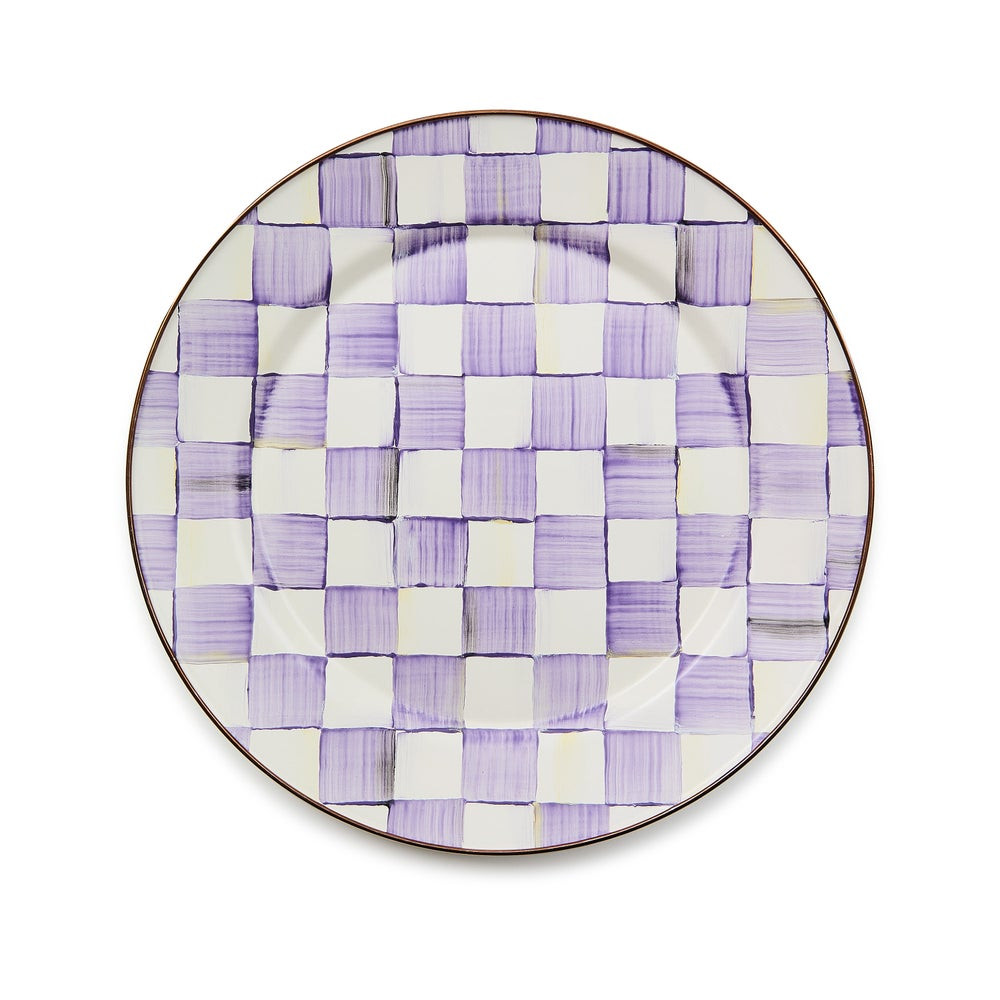 Violet Check Dinnerware | MacKenzie-Childs