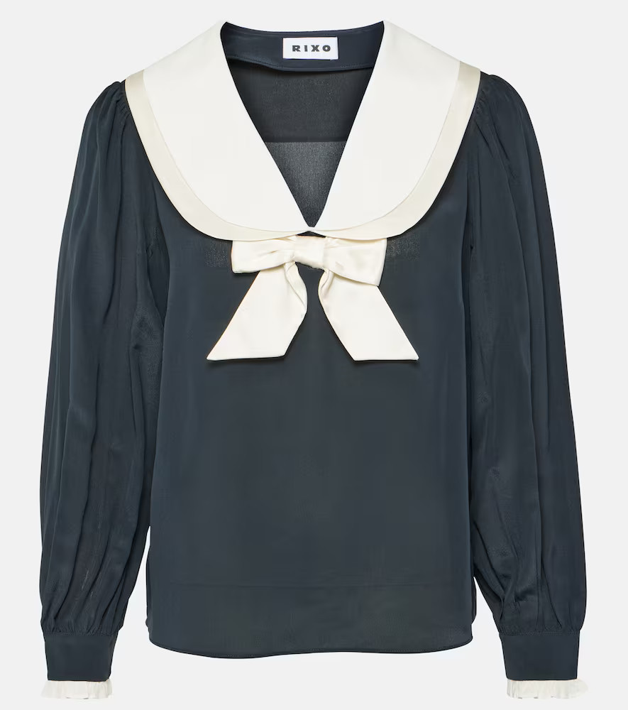 Rixo Eimer silk blouse | Mytheresa (UK)