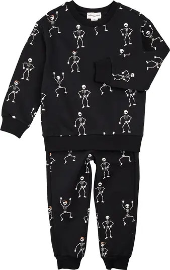 Glow in the Dark Dancing Skeletons Crewneck Sweatshirt | Nordstrom