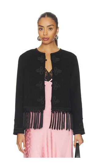 RIXO Inga Jacket in Black. - size XS | Revolve Clothing (Global)