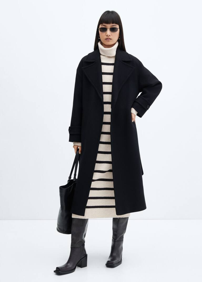 Knitted turtleneck dress -  Women | Mango United Kingdom | MANGO (UK)