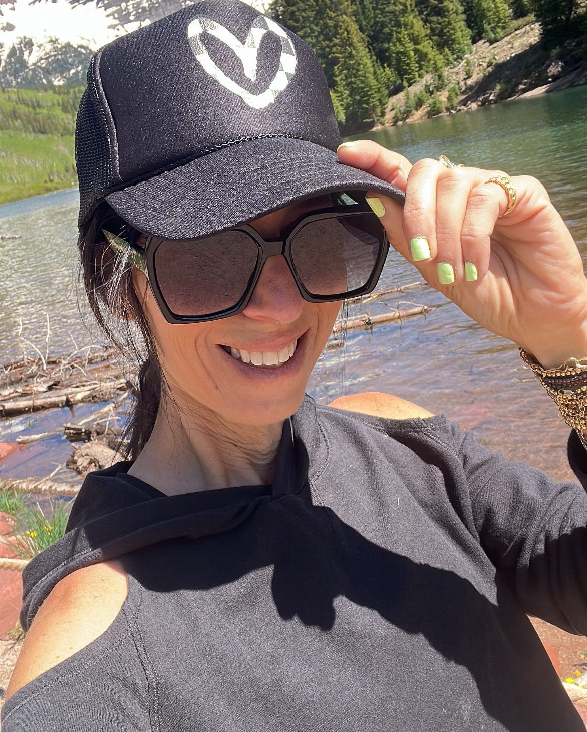 Pair your Moto Checkered socks with this super cute checkered heart hat🏁🏁🏁 You can choose the checkered heart for any color trucker hat!🧢 
Perfect for my fellow Moto moms!!!!! The socks also come in pink and white checkered pattern🏁💗

Use code ATTG15 today only🎉

They are donating $5 from every purchase in June for their partner charity, Experience Camp, a camp to help grieving children who have lost a loved one. 

#LTKFamily #LTKFitness #LTKActive