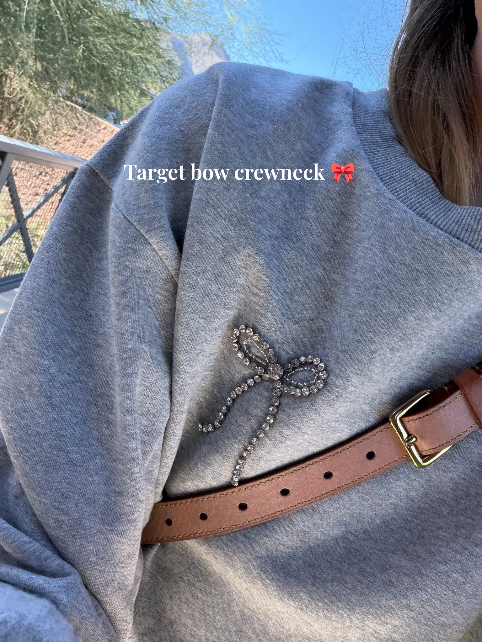 I sized up to an XL to make it extra large and cozy but you could totally just size up a size or 2! Love this target bow crewneck for the holiday season or cozy NYE 🤩

#LTKFindsUnder50 #LTKHoliday #LTKGiftGuide