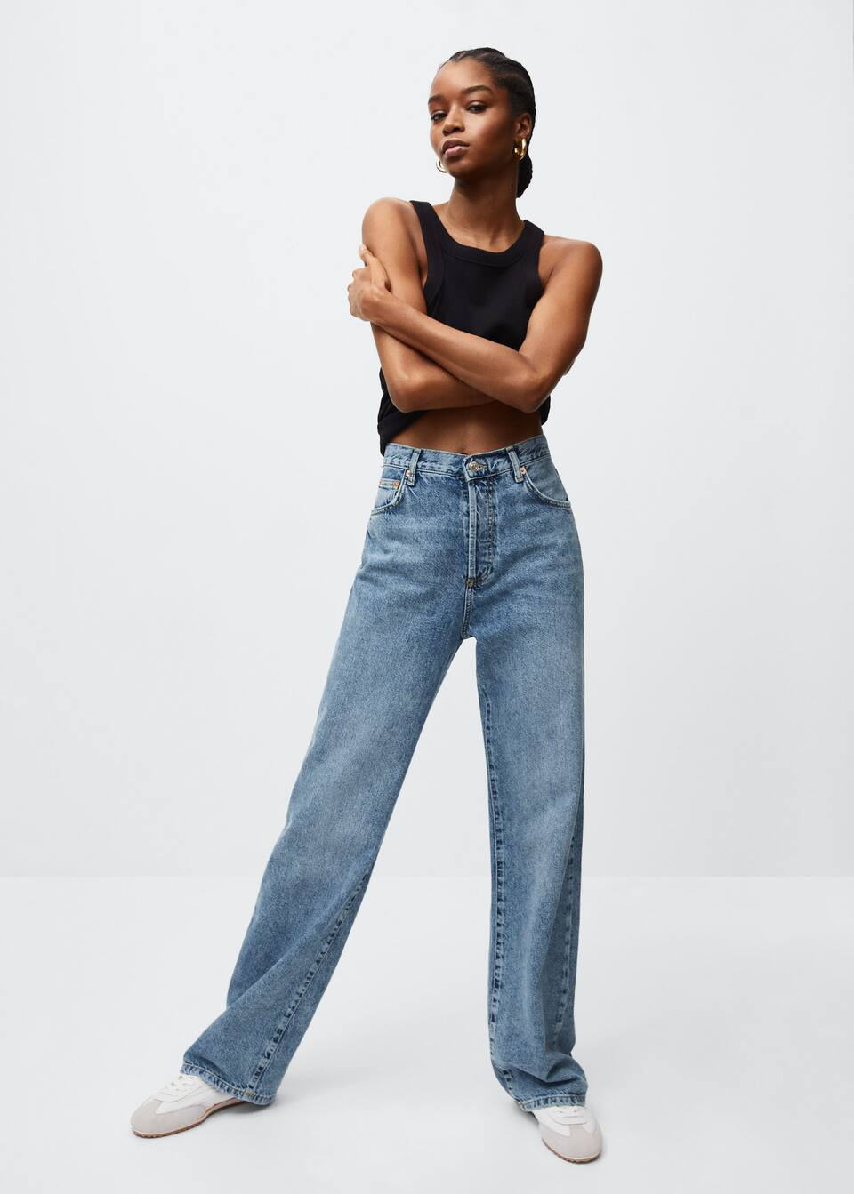 High waist straight jeans -  Women | Mango USA | MANGO (US)
