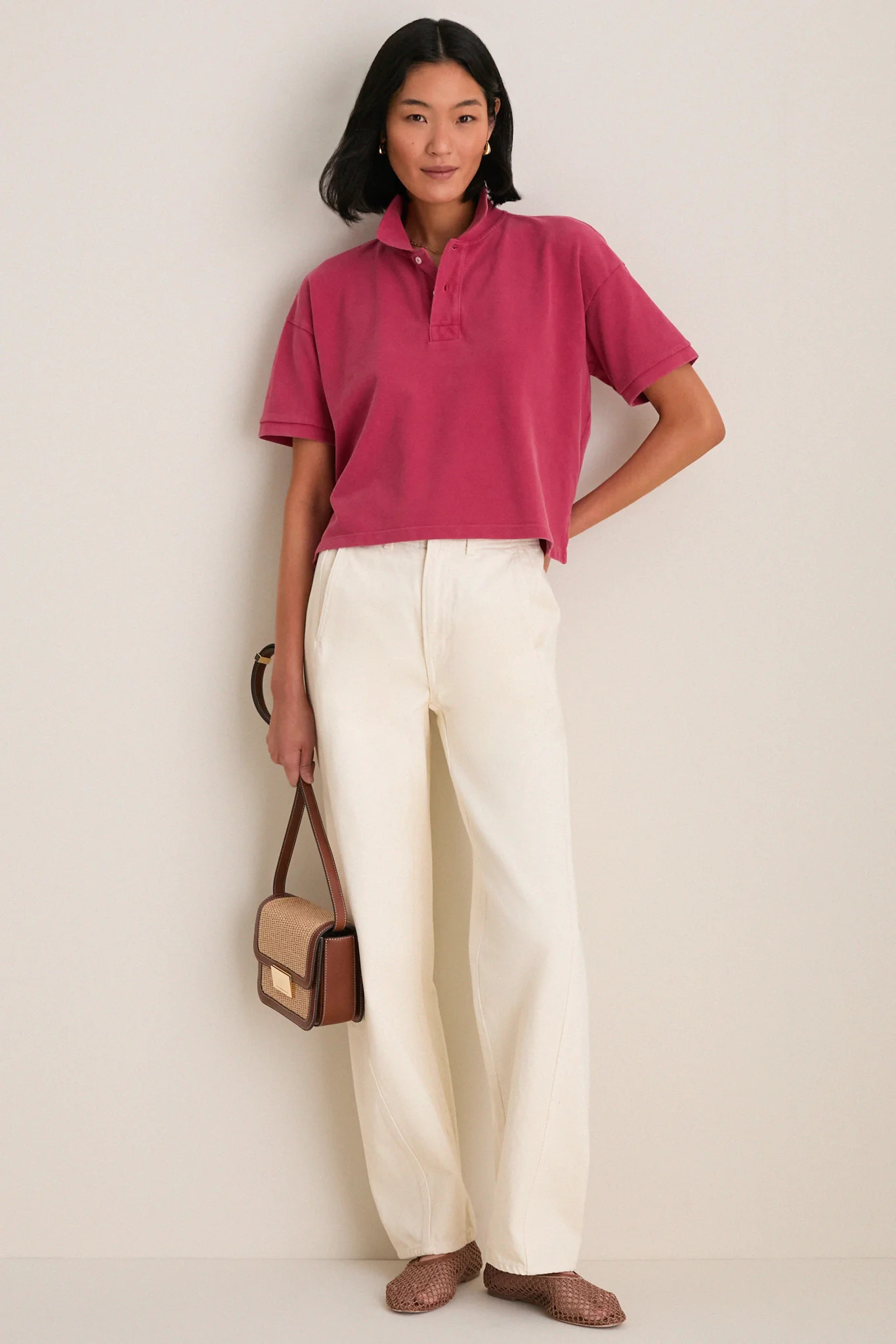 Americana Red Pique Holmes Boyfriend Polo | Tuckernuck (US)
