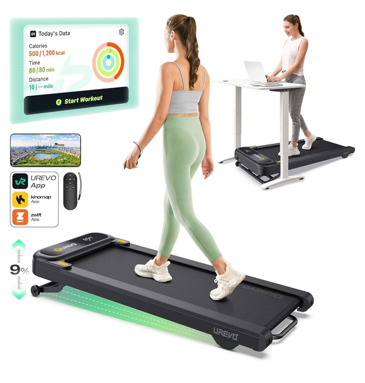 Walking pad with incline. A great workout since it doesn’t have the bar for assistance. Pair with  weighted vest for an even more intense workout 

#LTKActive #LTKHome #LTKFamily