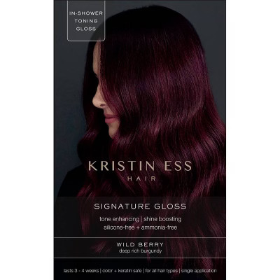 Kristin Ess Hair Dye Gloss in Wild Berry for Burgundy Hair - 4 fl oz | Target