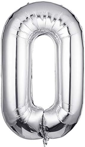 Letter Balloons 40 Inch, Single Silver Letter O Balloons Aluminum Hanging Foil Film Balloon for Baby | Amazon (US)