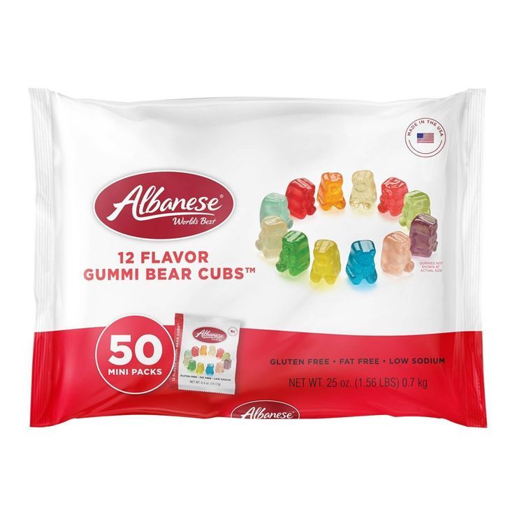 Albanese 12 Flavor Gummi Bears Cubs Bag - 25oz/50ct | Target