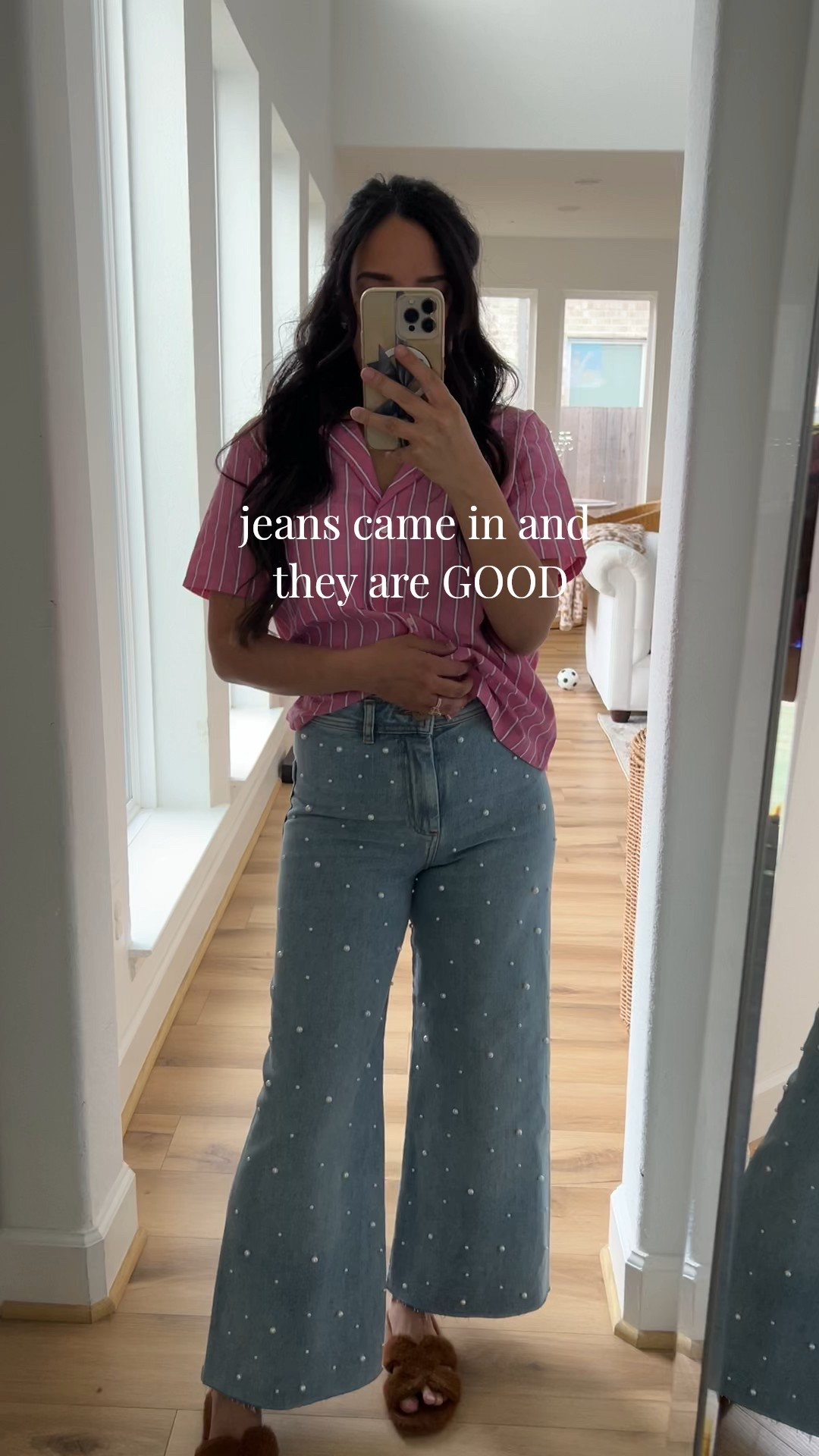 Pearl jeans, wide leg jeans

#LTKgrwm #LTKootd