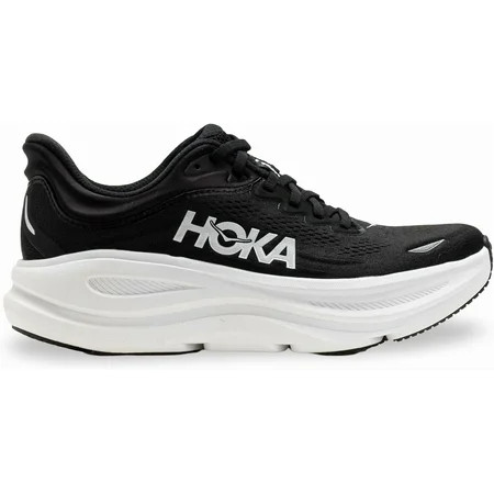 Hoka Bondi 9 Womens Running Shoe - Black/White - 7 | Walmart (US)
