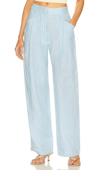 Linen Trousers in Light Blue | Revolve Clothing (Global)