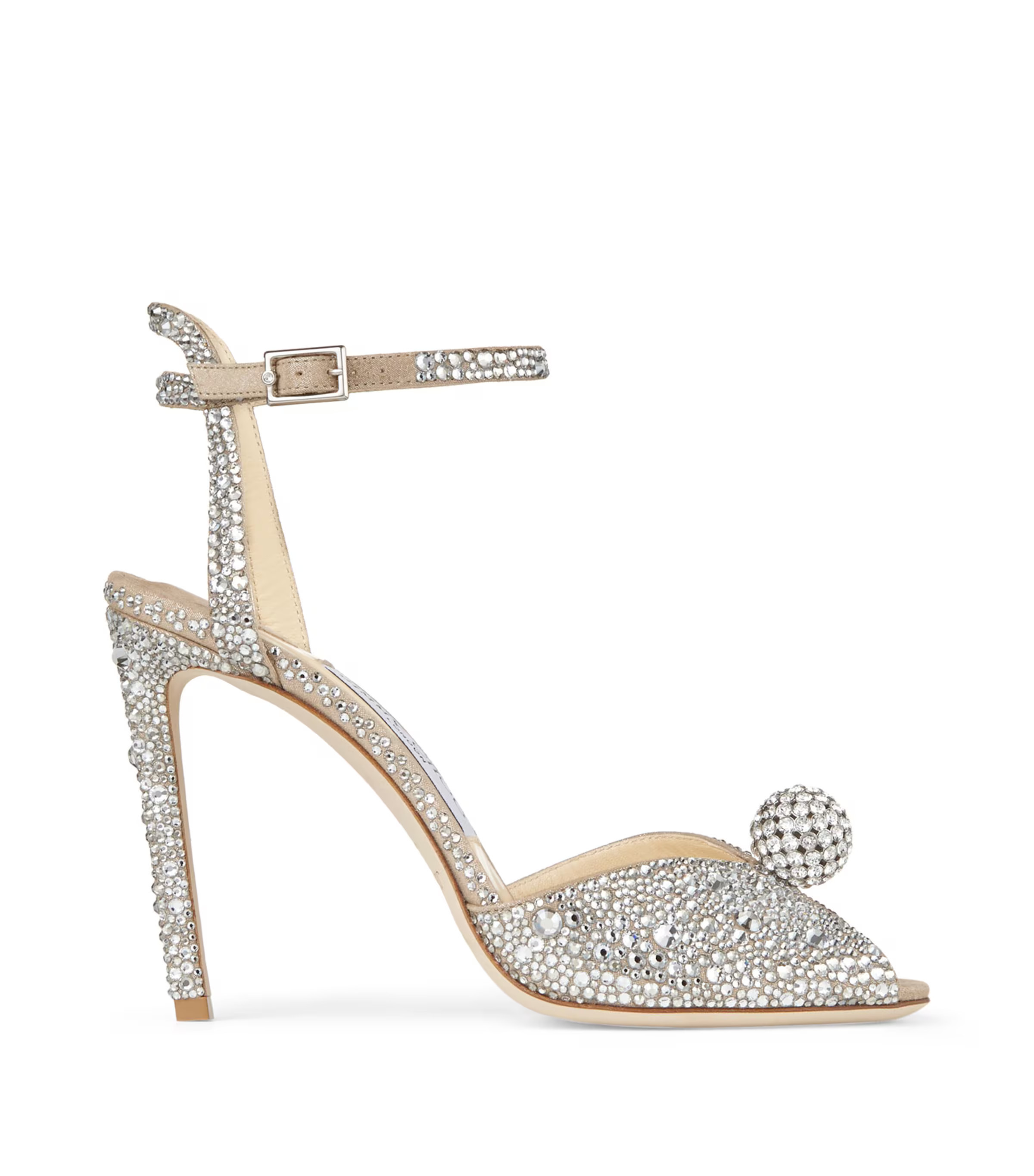 Jimmy Choo Sacora 100 Crystal-Embellished Sandals | Harrods