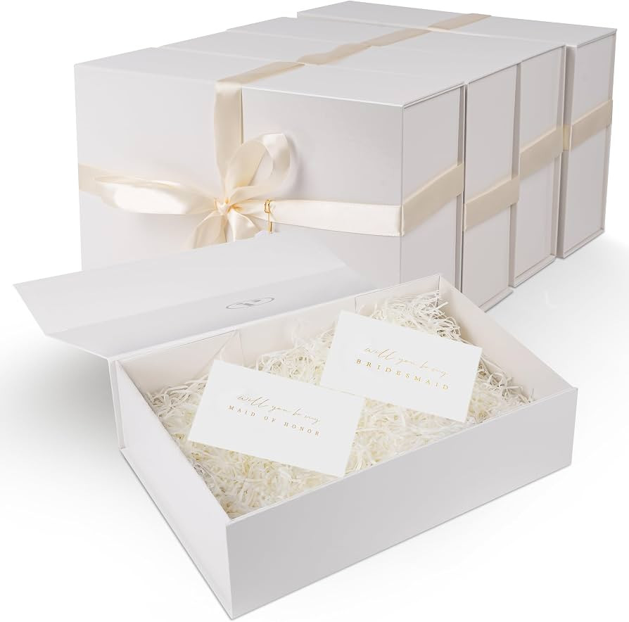 iPassion Bridesmaid Proposal Box - Gift Boxes With Lids For Presents, 5 Pack, Large Bridesmaids, ... | Amazon (US)