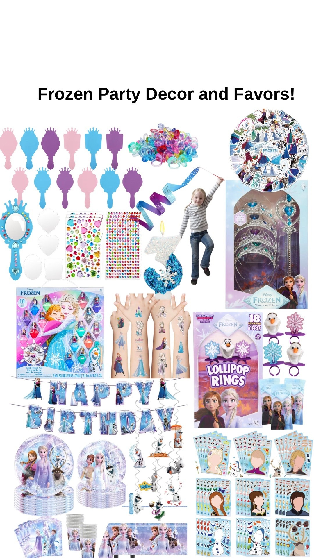 Frozen birthday party finds ❄️👑

Sharing the cutest Frozen party decor, favors, balloons, and activities for a toddler birthday party! Everything is Amazon finds that make planning a Disney Frozen themed birthday so easy.

Perfect for an Elsa & Anna birthday party or winter themed celebration.

Everything is linked on my LTK!


#frozenbirthday #frozenparty #toddlerbirthdayparty #amazonpartyfinds #disneybirthday #partydecorideas #ltkcreator #ltkmoms 

#LTKBaby #LTKmomlife #LTKKids
