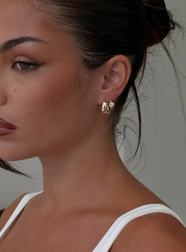 Chasing Stars Earring Pack Gold | Princess Polly US