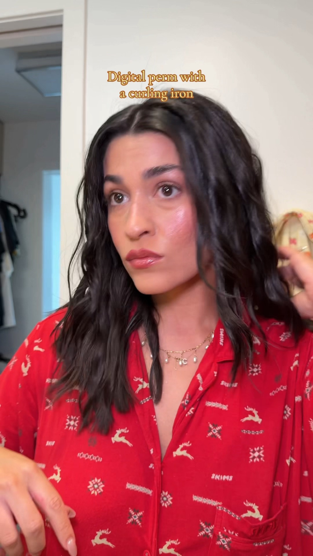 How I give myself a digital perm at home with a clamp curling iron

#LTKgrwm